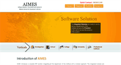 Desktop Screenshot of aimes.co.in